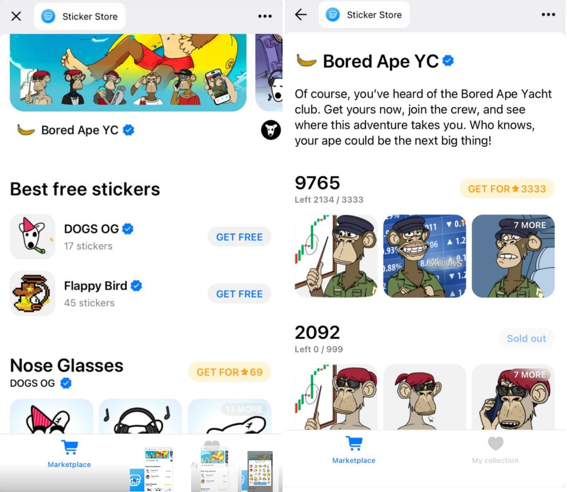 Telegram Sticker Store
