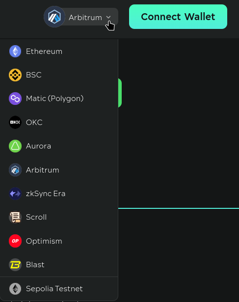 Envelop NFT Explorer supported networks