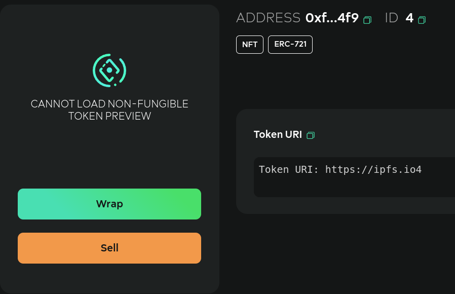 NFT without Metadata
