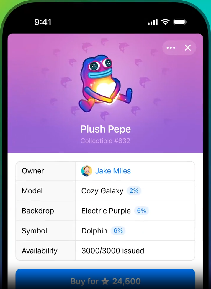Telegram Gift marketplace
